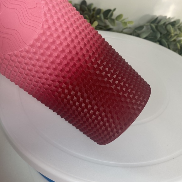 COPY - NEW Starbucks 2022 Waxberry Pink Blush Gradient Bling Cold Cup Tumbler V… - Picture 9 of 9